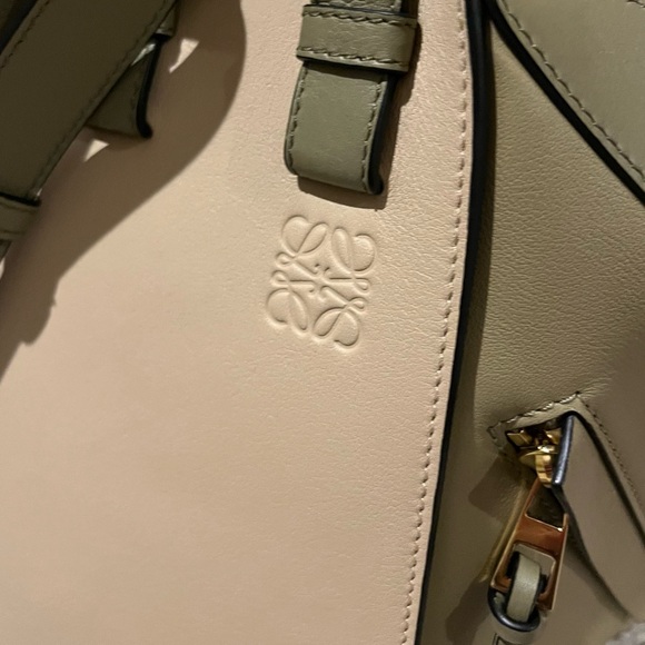 LOEWE Calfskin Small Hammock Shoulder Bag Clay Green Dusty Beige - Picture 7 of 16